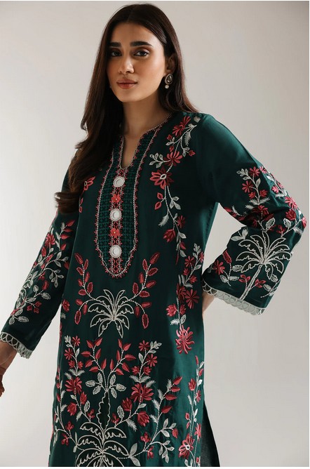 ETHNC- 2PIECE EMBROIDERED SUIT